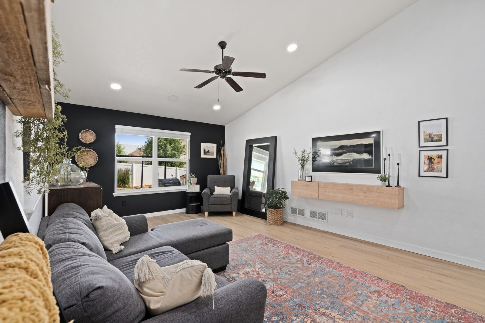 Jute Area Rug living room — cozy home