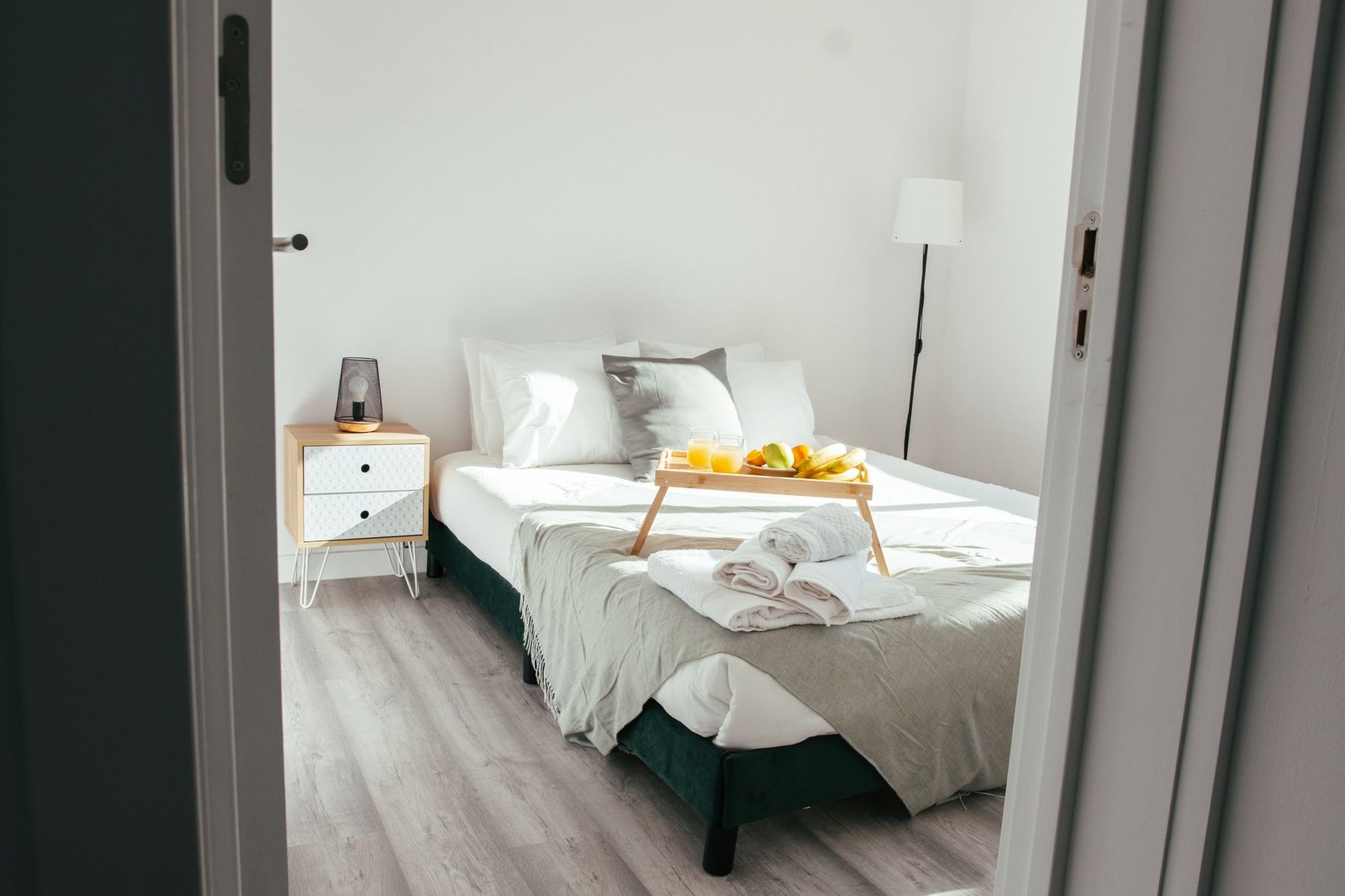 Bedside Tray Organiser bedroom — cozy home