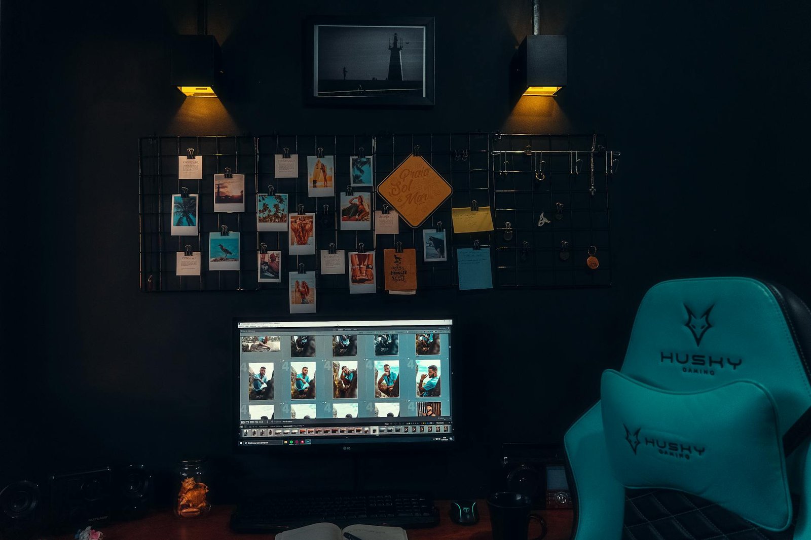 Clip On Desk Light home office — cozy home