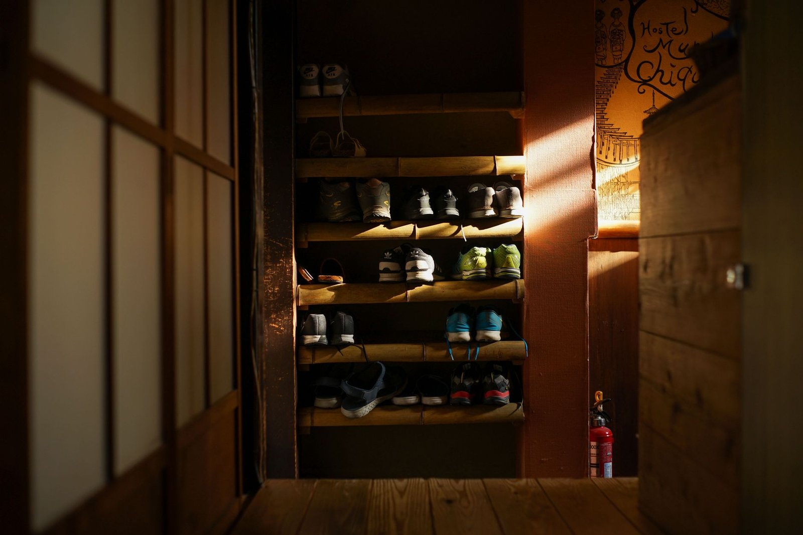 Over Door Shoe Organiser small space — cozy home
