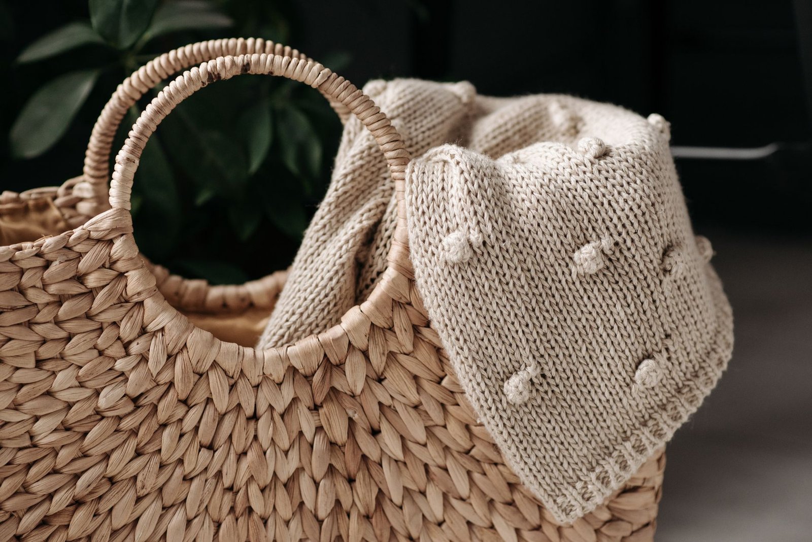 Chunky Knit Throw Blanket home decor — cozy home