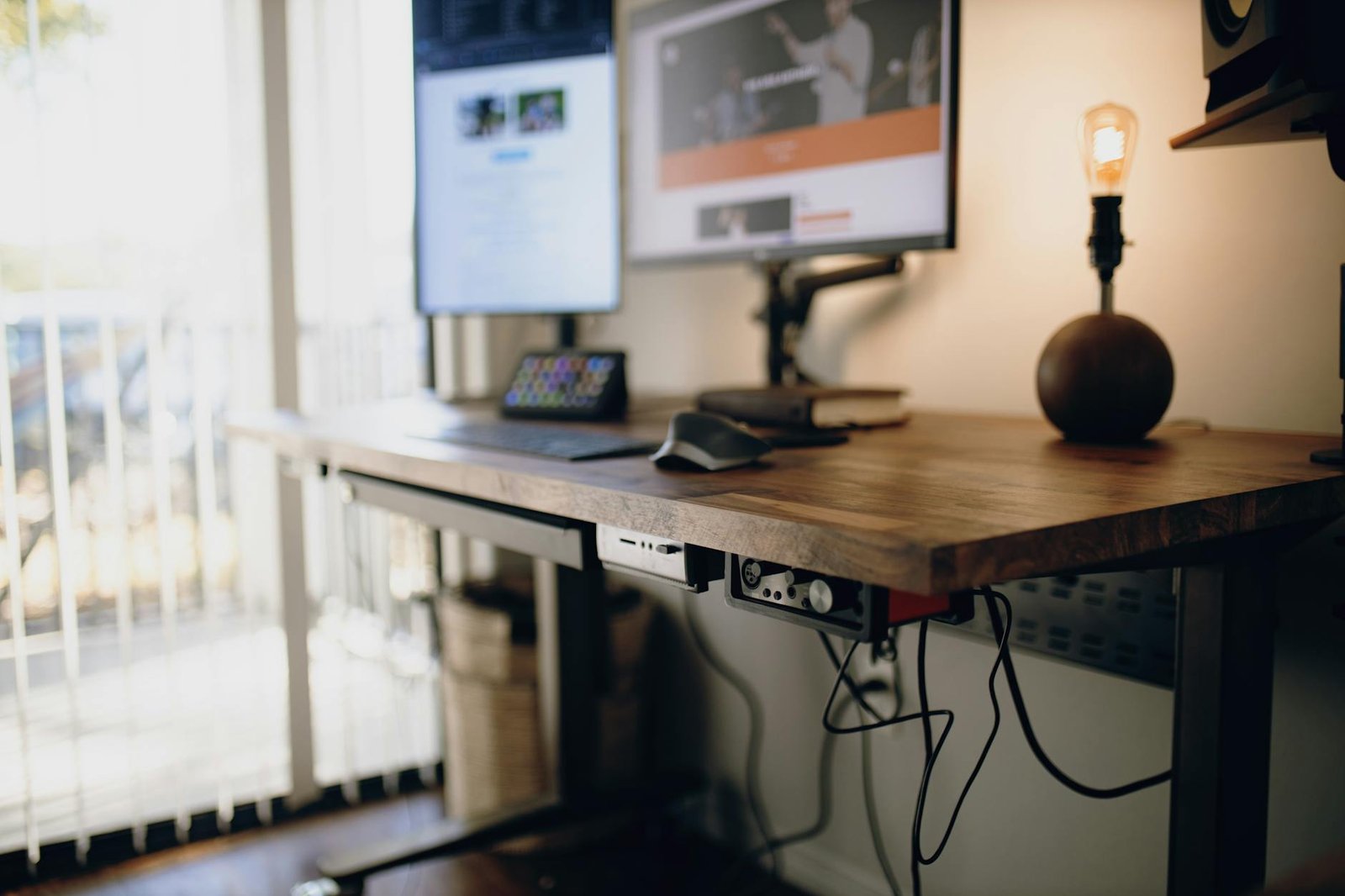 Cable Management Box home office — cozy home