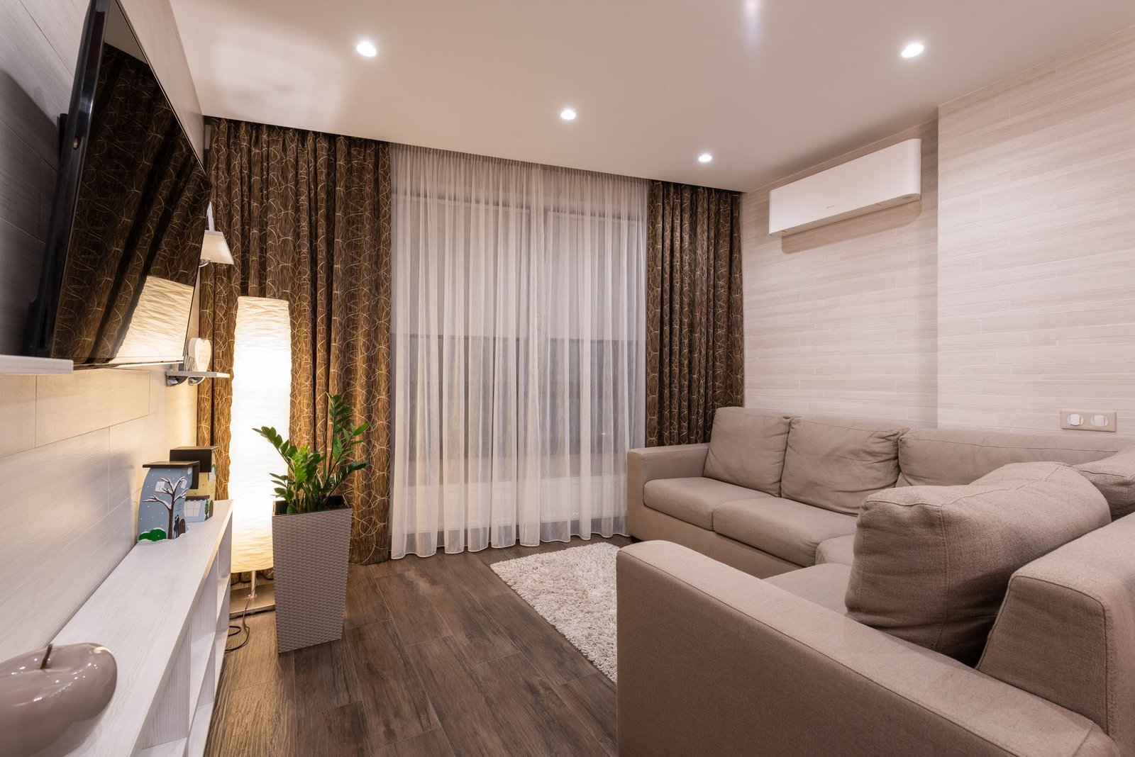 Thermal Blackout Curtains living room — cozy home