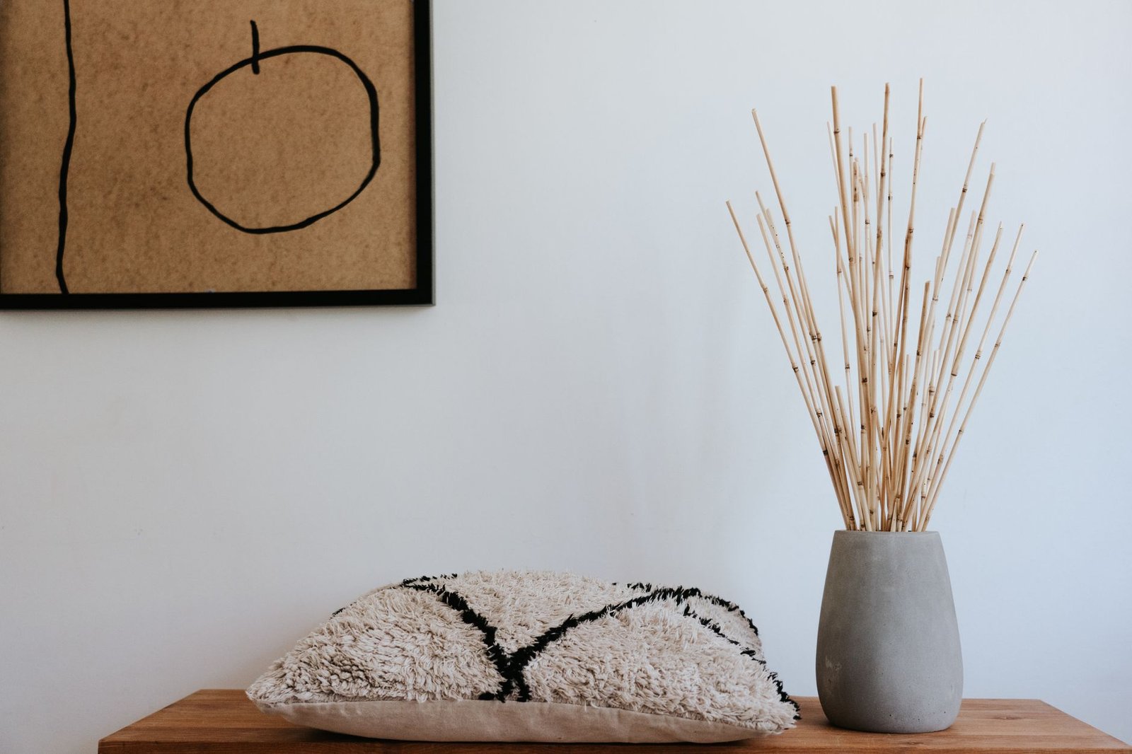 Bamboo Reed Sticks living room — cozy home