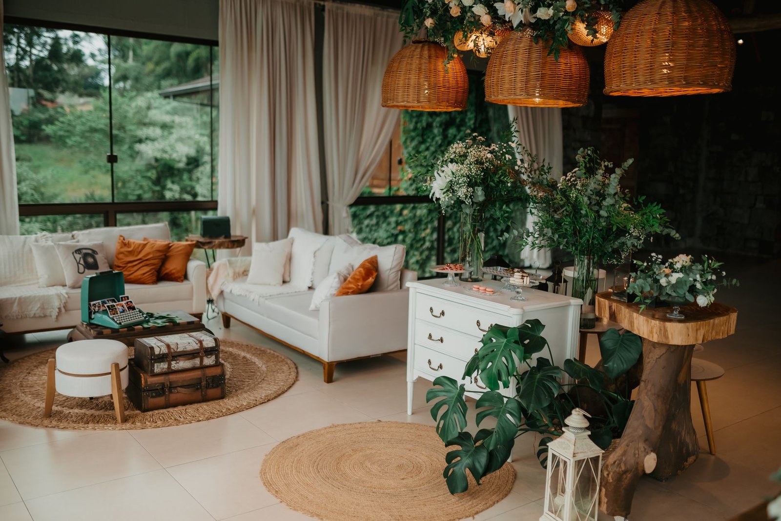 Jute Rug Natural living room — cozy home