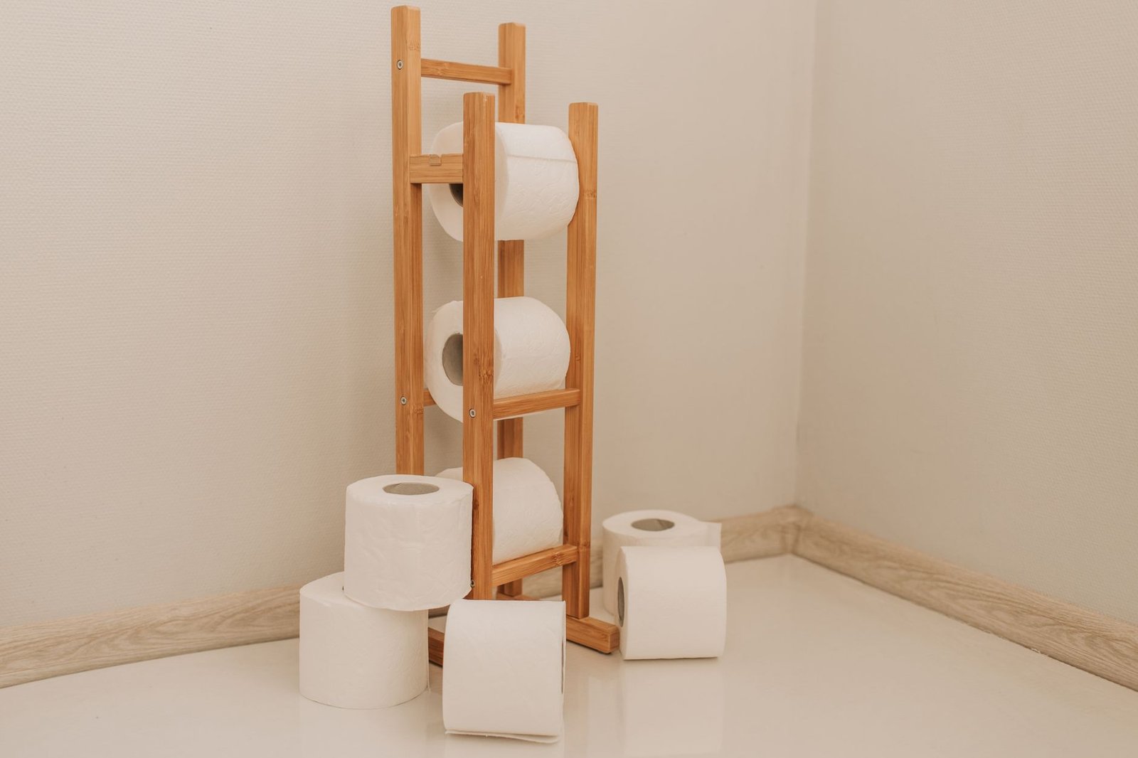 Bamboo Toilet Roll Holder bathroom upgrades — cozy home