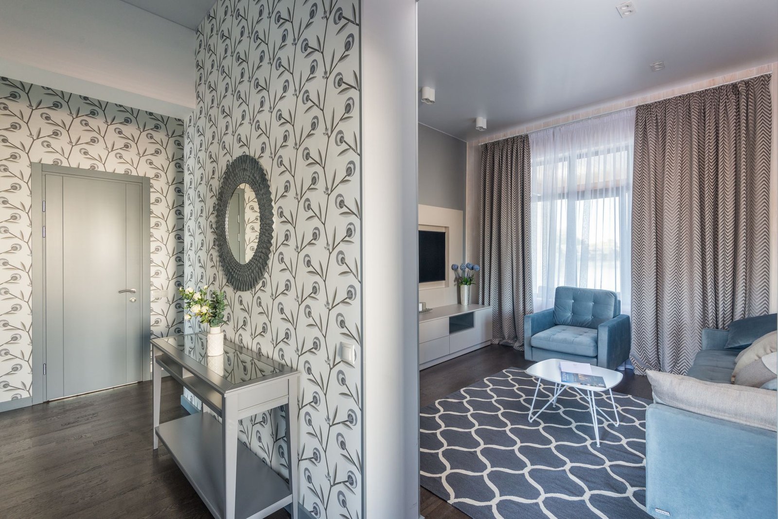 Removable Wallpaper living room — cozy home